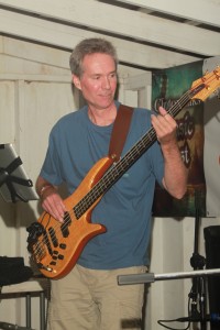 Exit Row Band - Paul driving the bass lines